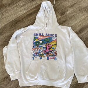 Brandy Melville oversized hoodie sweatshirt chill since 1993 Hawaii